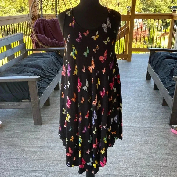 Shiva Fashions | Butterfly 🦋 Tank Top Dress - Picture 3 of 7